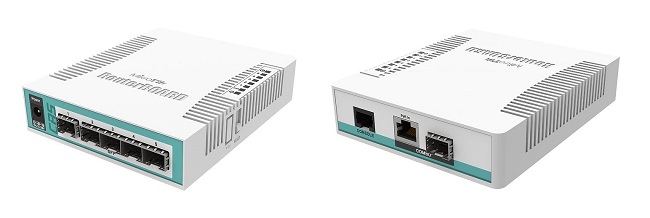 MIKROTIK SWITCH CRS106-1C-5S Smart Switch With 400MHz CPU 128MB Ra